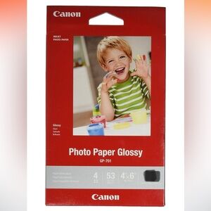 250 4”x6” Canon Photo Paper Glossy